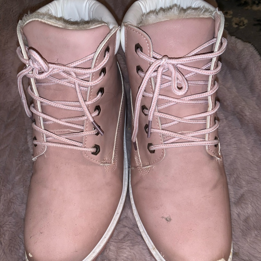 PINK TIMB-LIKE BOOTS